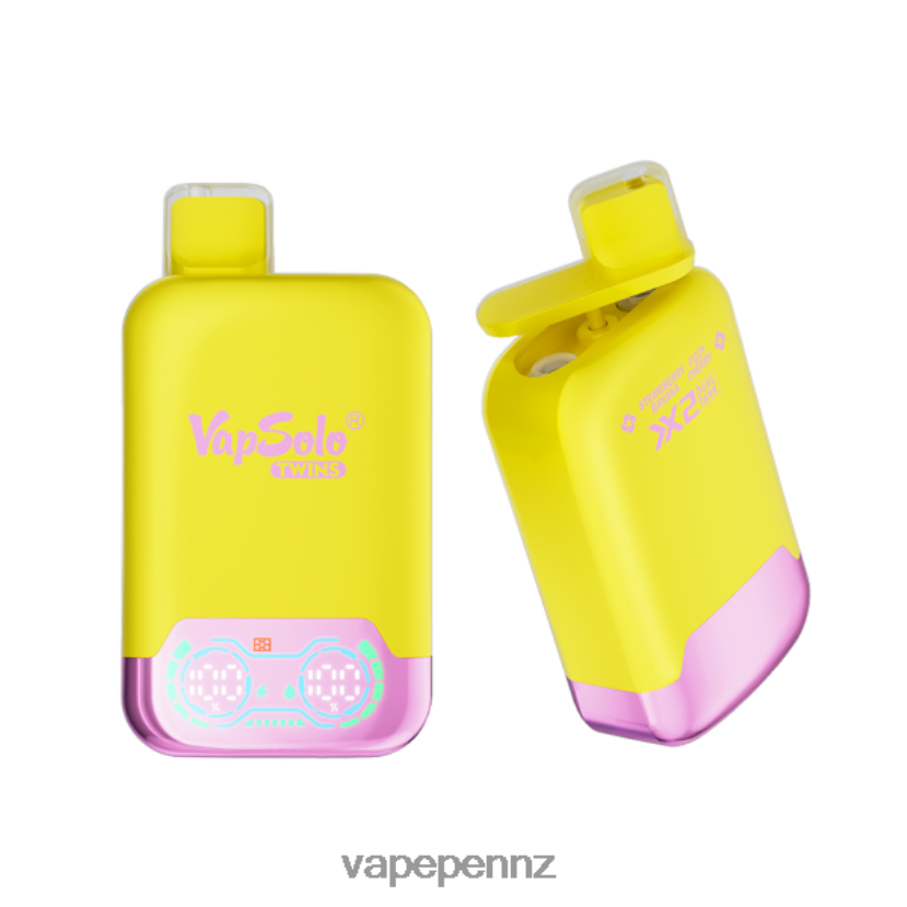 Vapsolo TWINS Disposable Vape Strawberry Banana & Fizzy Cherry 26JB6N144 Vape Kits NZ