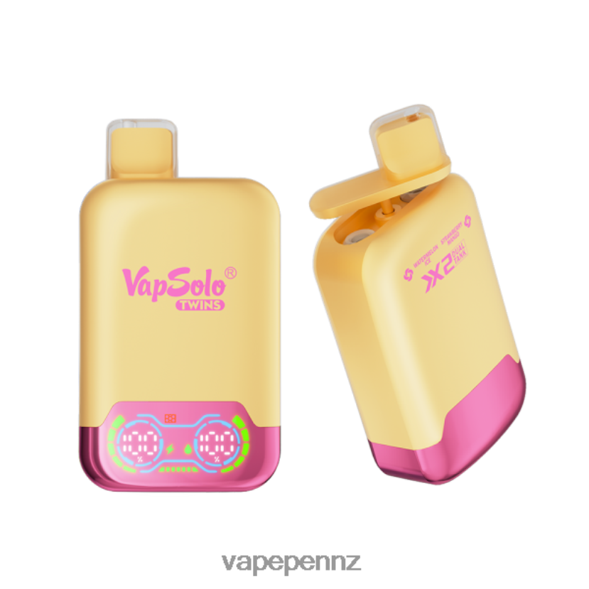 Vapsolo TWINS Disposable Vape Watermelon Ice & Strawberry Mango 26JB6N147 Vape Juice