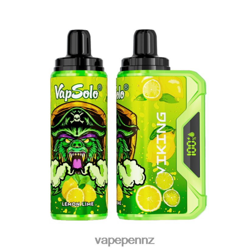 Vapsolo VIKING Disposable Vape Lemon Lime 26JB6N152 Vape Juice