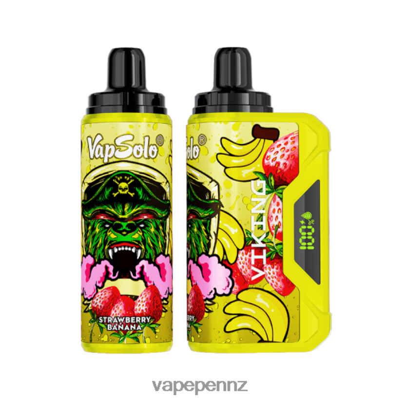 Vapsolo VIKING Disposable Vape Strawberry Banana 26JB6N155 Vape New Zealand