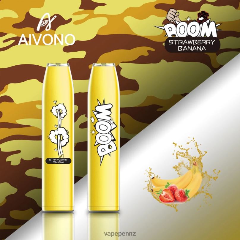 Aivono AIM BOOM 600 Strawberry Banana - 2B88Z363 Vape NZ