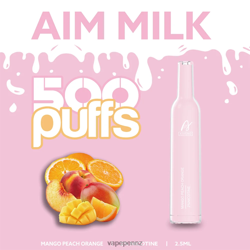 Aivono AIM MILK 500 Mango Peach Orange - 2B88Z269 Vape NZ