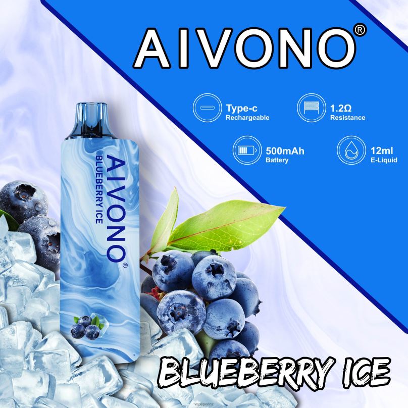 Aivono AIM GUN 7000 Blueberry Ice - 2B88Z104 Vape New Zealand