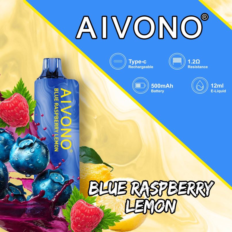Aivono AIM GUN 7000 Blueberry Raspberry Lemon - 2B88Z109 Vape NZ