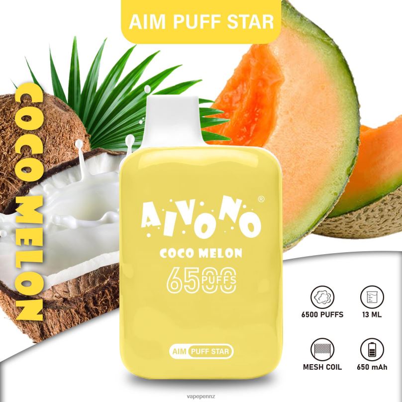 Aivono AIM PUFF STAR 6500 Coco Melon - 2B88Z297 Vape NZ