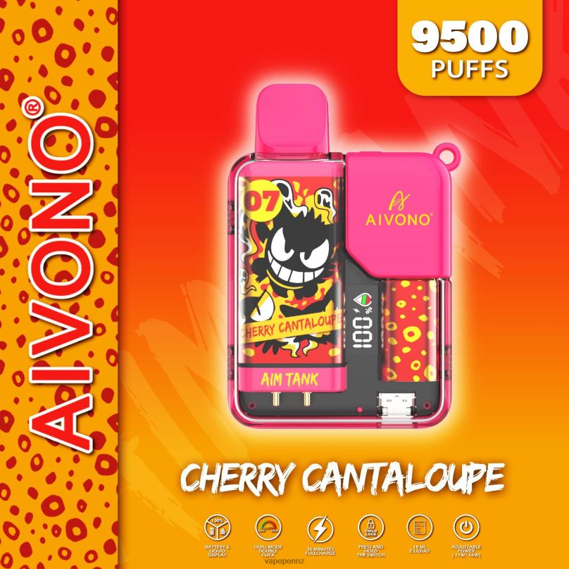 Aivono AIM TANK 9500 Cherry Cantaloupe - 2B88Z45 Vape NZ