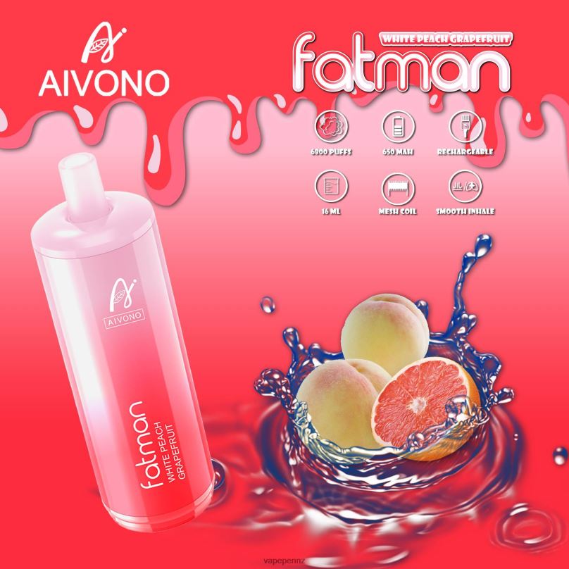 Aivono FATMAN 6800 Grapefruit - 2B88Z25 Vape NZ