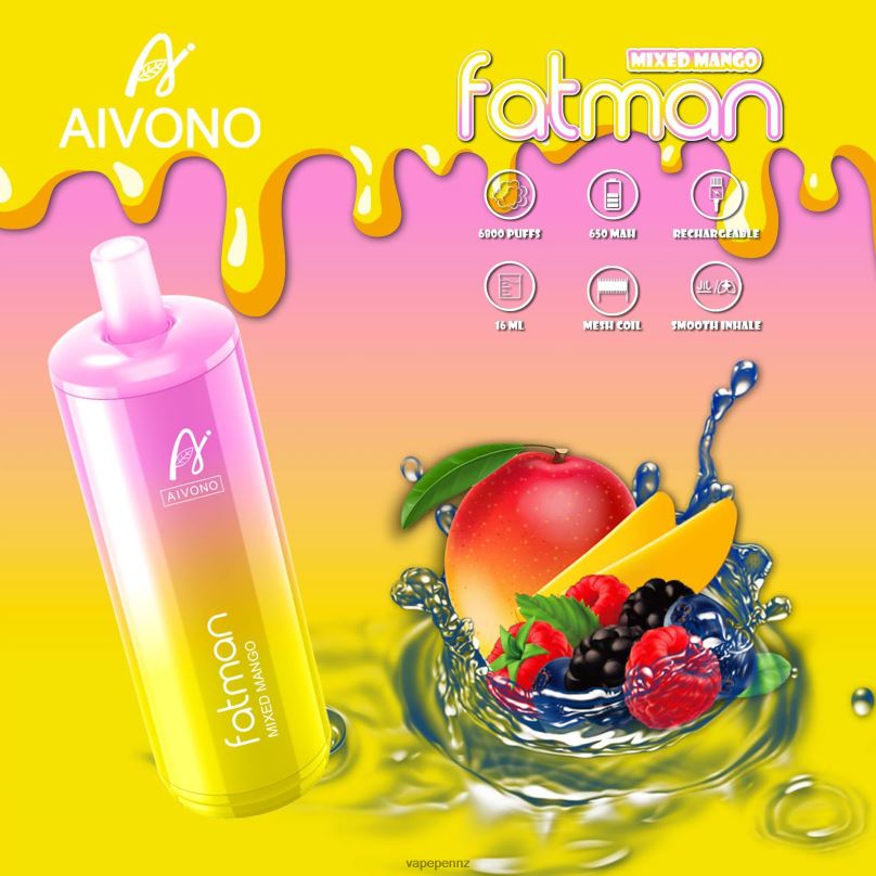 Aivono FATMAN 6800 Mixed Mango - 2B88Z26 Vape New Zealand