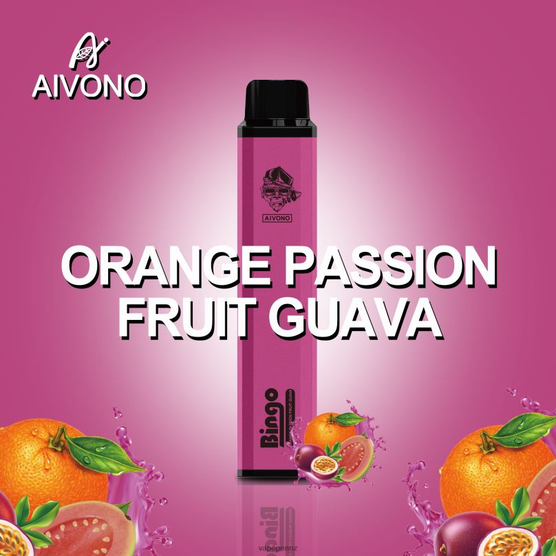 Aivono AIM BINGO 4000 Orange Passionfruit Guava - 2B88Z132 Vape New Zealand