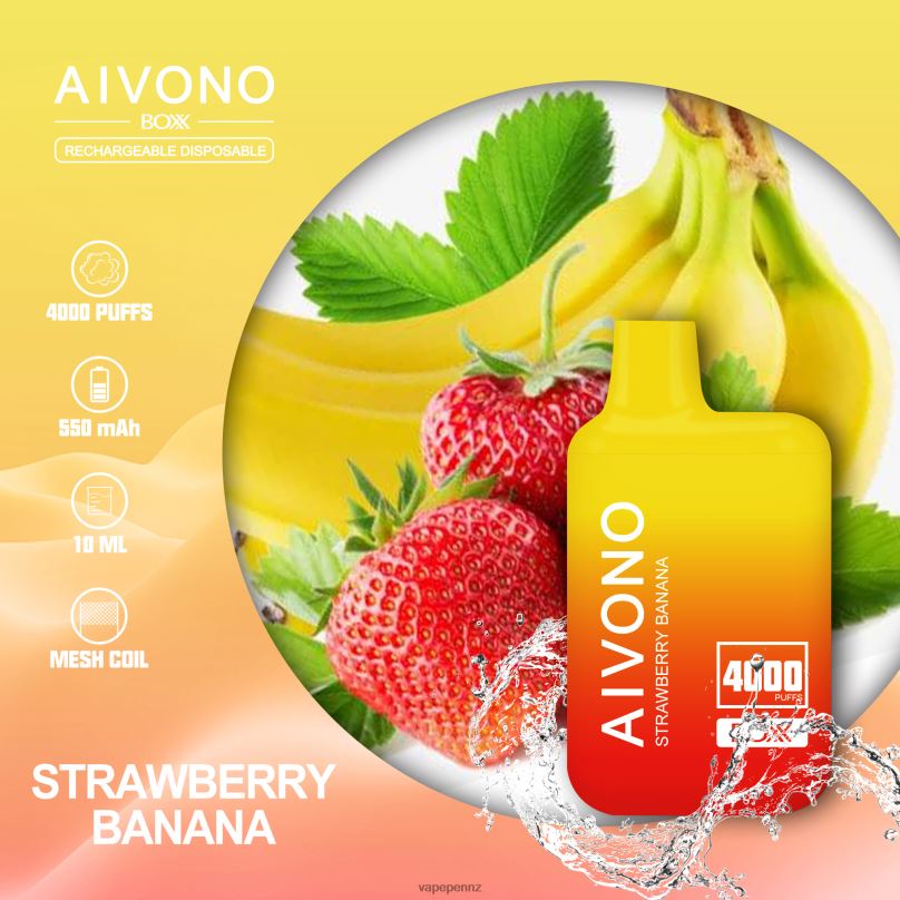 Aivono AIM BOXX 4000 Strawberry Banana - 2B88Z231 Vape NZ