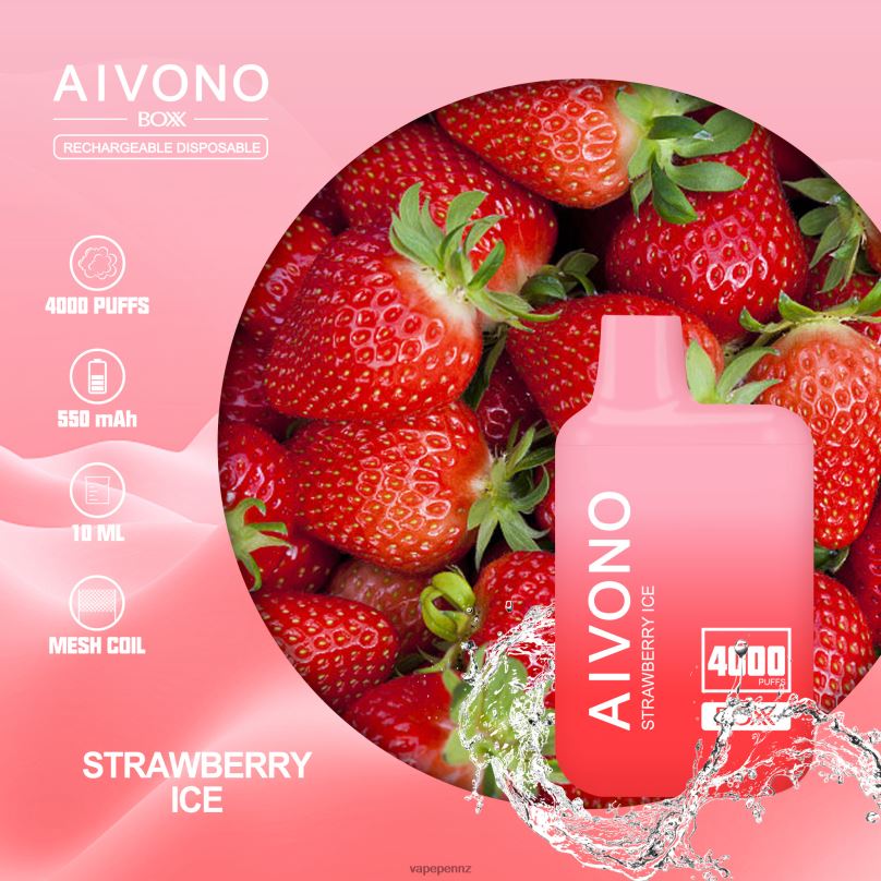 Aivono AIM BOXX 4000 Strawberry Ice - 2B88Z226 Vape New Zealand