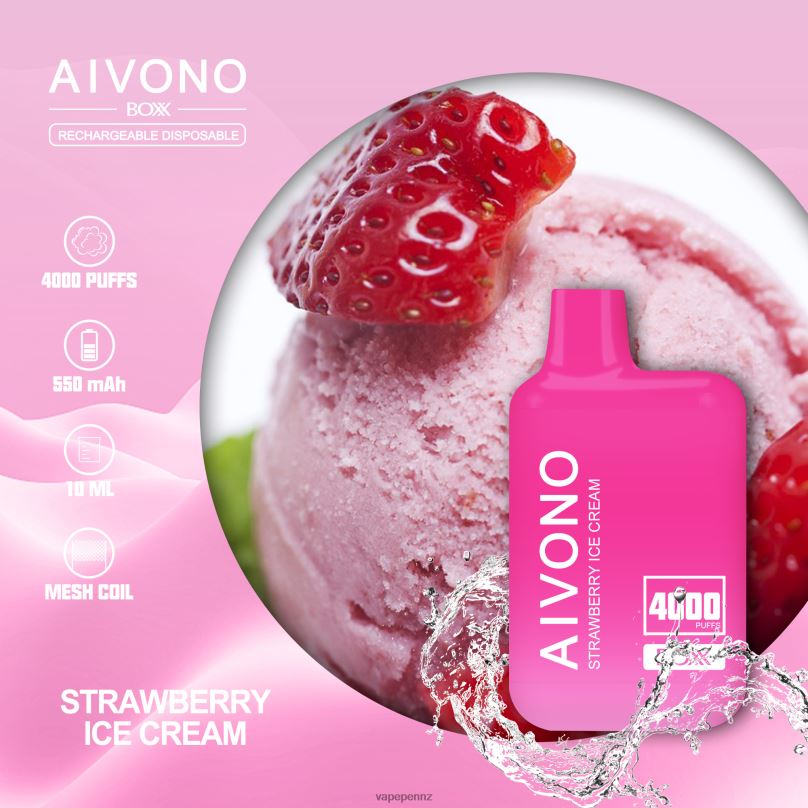 Aivono AIM BOXX 4000 Strawberry Ice Cream - 2B88Z221 Vape NZ