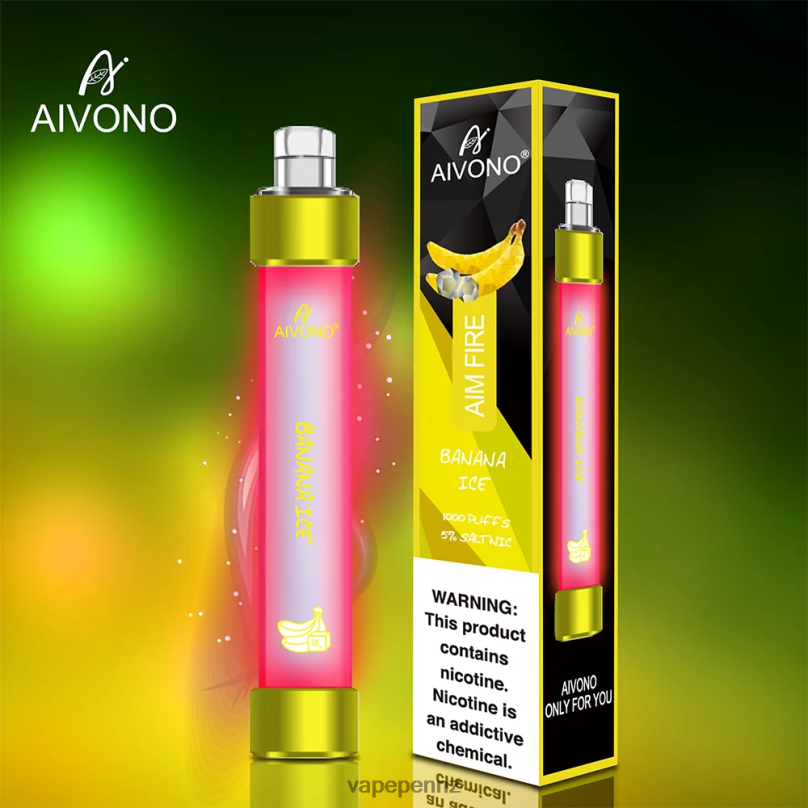 Aivono AIM FIRE 1000 Banana Ice - 2B88Z324 Vape New Zealand