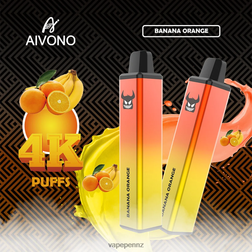 Aivono AIM FREAK 4000 Banana Orange - 2B88Z258 Vape New Zealand