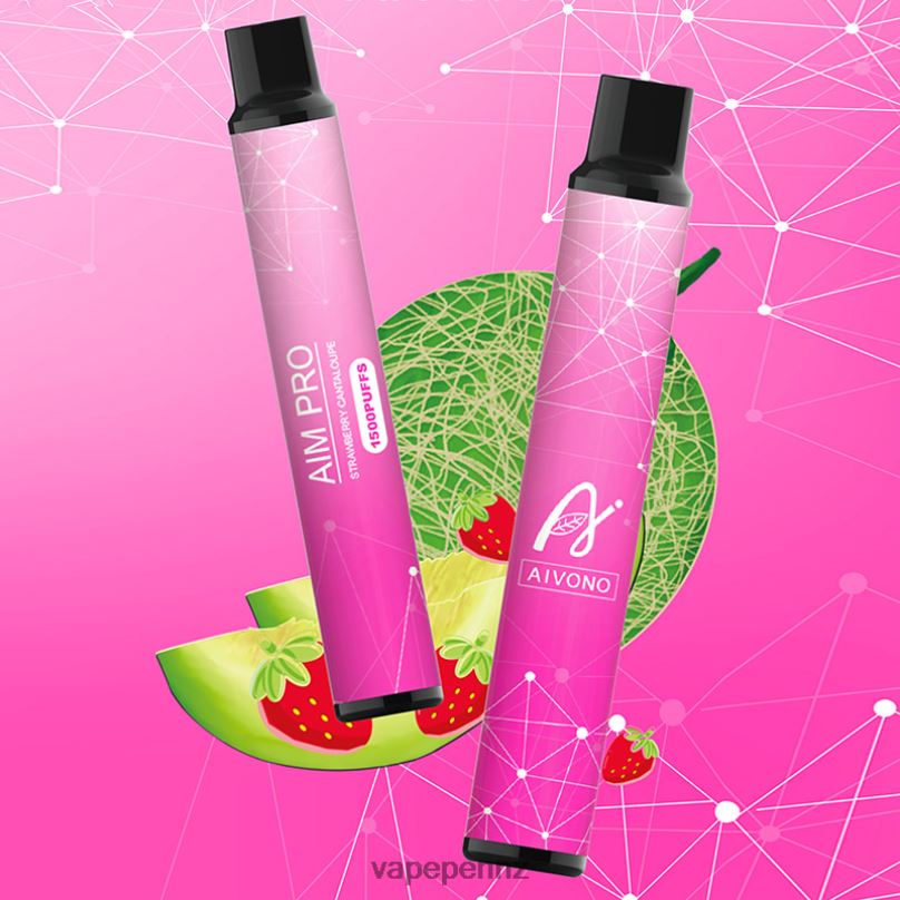 Aivono AIM PRO 1500 Strawberry Cantaloupe - 2B88Z161 Vape NZ