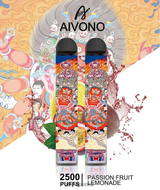 Aivono AIM SNAKE 2500 Passion Fruit Lemonade - 2B88Z315 Vape NZ