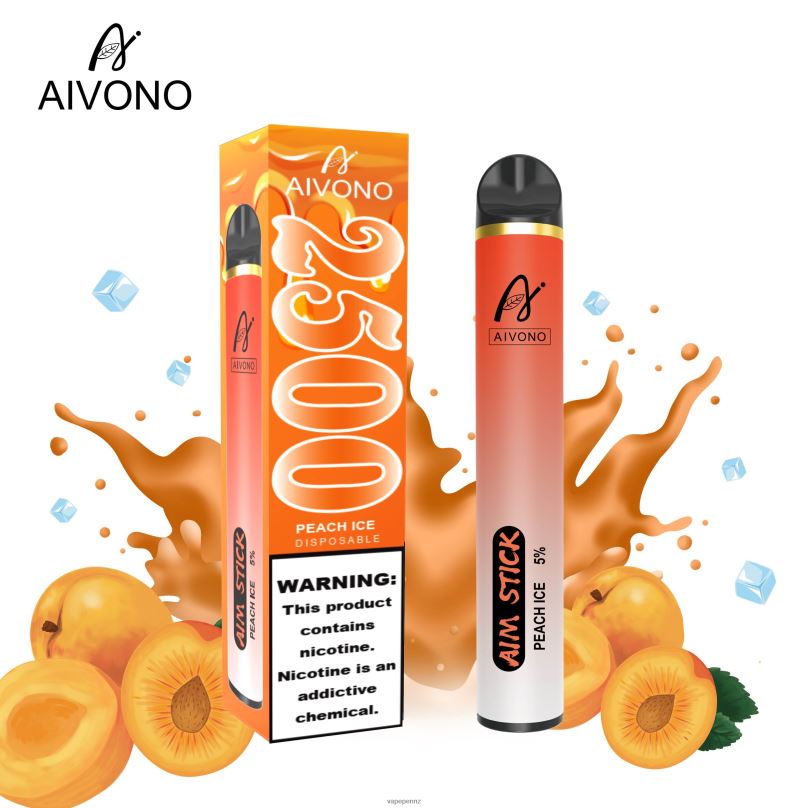 Aivono AIM STICK 2500 Peach Ice - 2B88Z144 Vape New Zealand