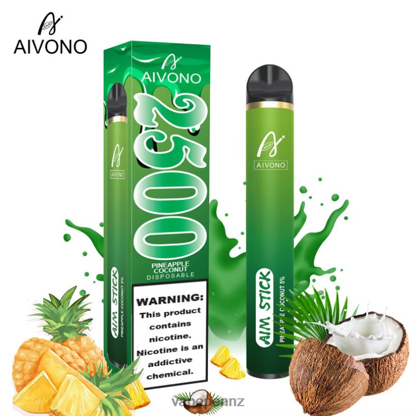 Aivono AIM STICK 2500 Pineapple Coconut - 2B88Z153 Vape NZ