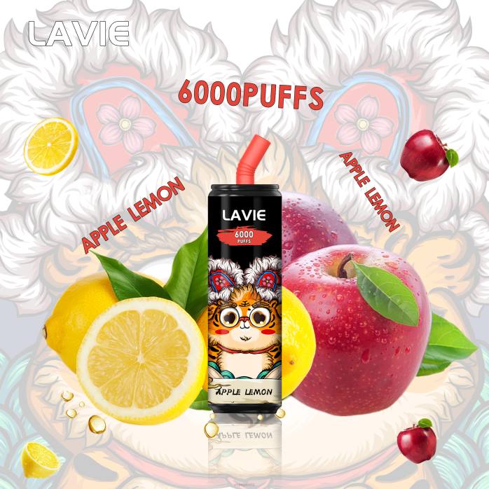Vape NZ BR84275 Apple Lemon - LAVIE Coke BAR 6000 Puffs