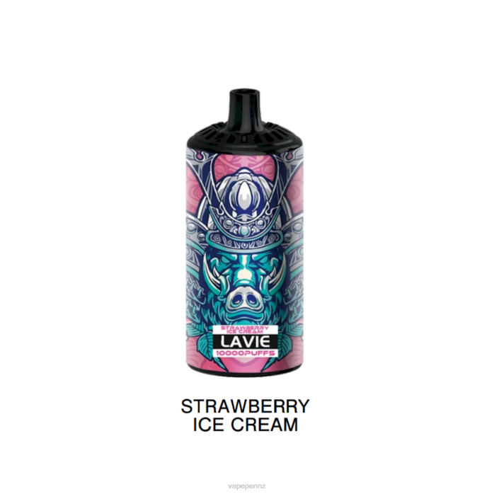 Vape NZ BR84369 Strawberry Ice Cream - LAVIE BEAST 10000 Puffs
