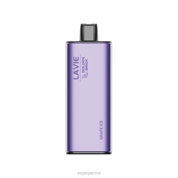 Vape NZ BR8459 Grape Ice - LAVIE GOLDEN BRICK 10000 Puffs