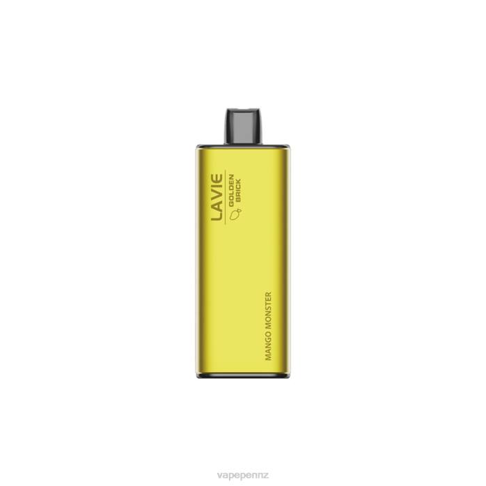 Vape NZ BR8461 Mango Monster - LAVIE GOLDEN BRICK 10000 Puffs