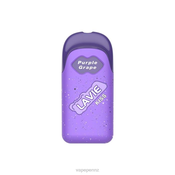 Vape New Zealand BR84112 Purple Grape - LAVIE KISS 8000 Puffs