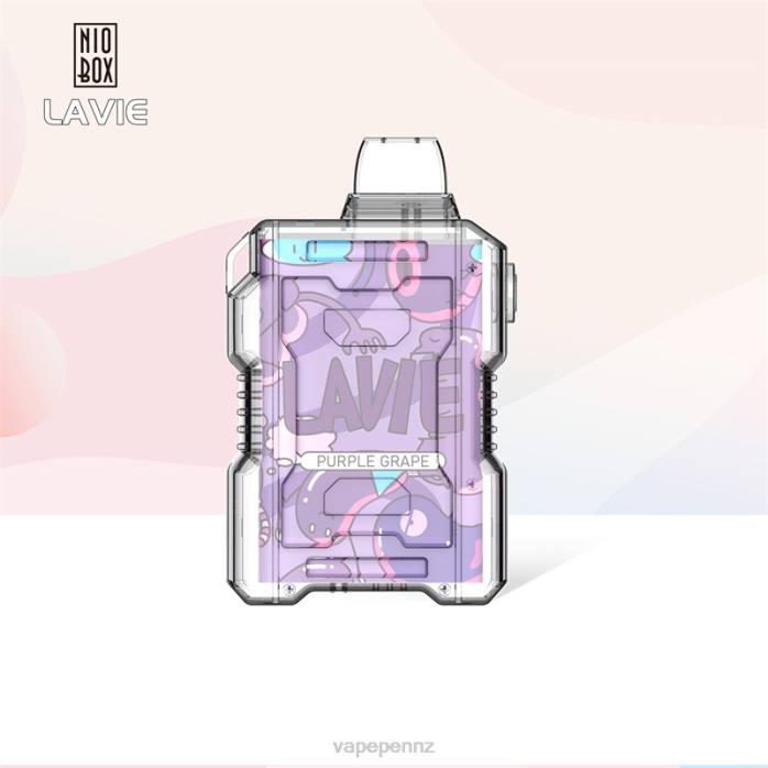 Vape New Zealand BR84192 Purple Grape - LAVIE NIO BOX 9000 Puffs