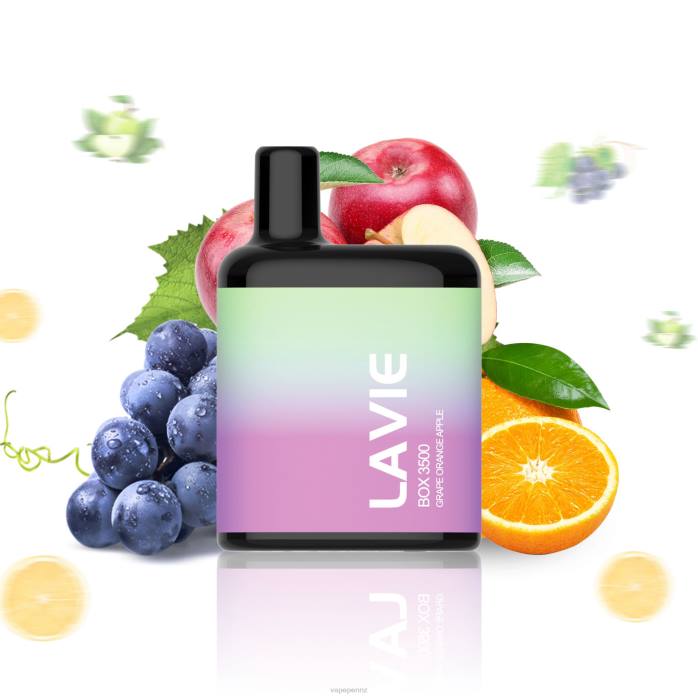 Vape New Zealand BR84212 Grape Orange Apple - LAVIE BOX 3500 Puffs