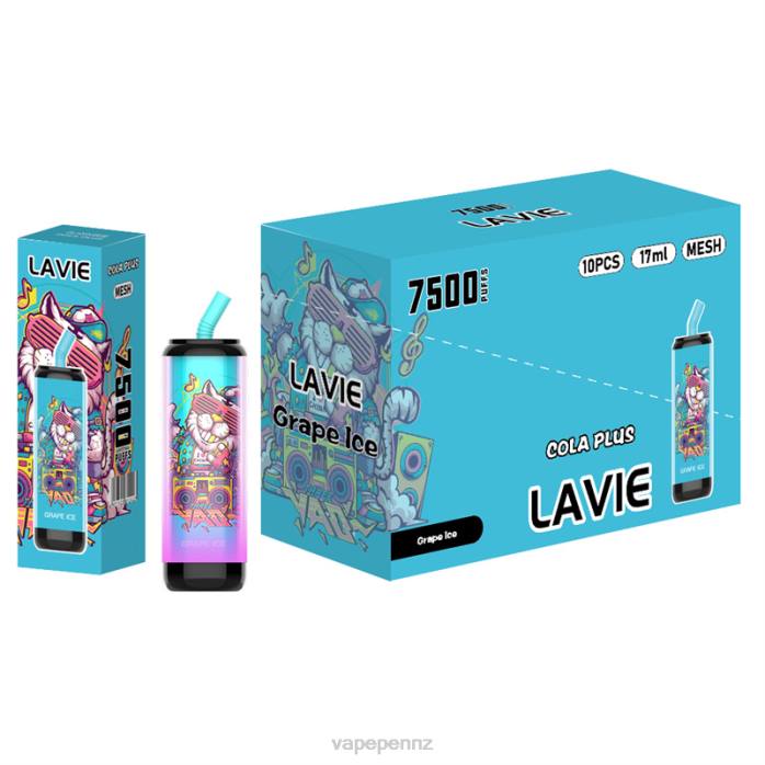 Vape New Zealand BR84254 Grape Ice - LAVIE Cola Plus 7500 Puffs