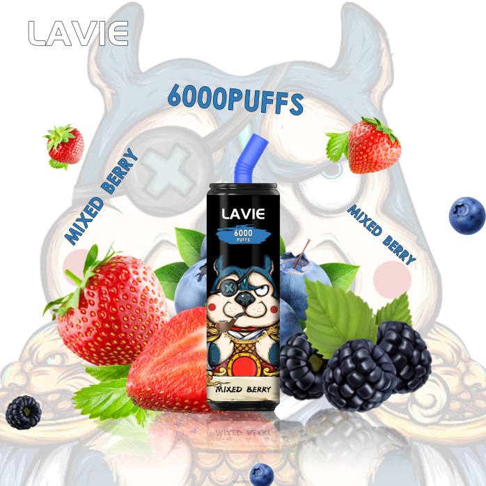 Vape New Zealand BR84272 Mixed Berry - LAVIE Coke BAR 6000 Puffs