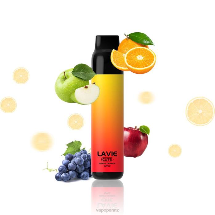 Vape New Zealand BR84288 Grape Orange Apple - LAVIE BAR 3000 Puffs