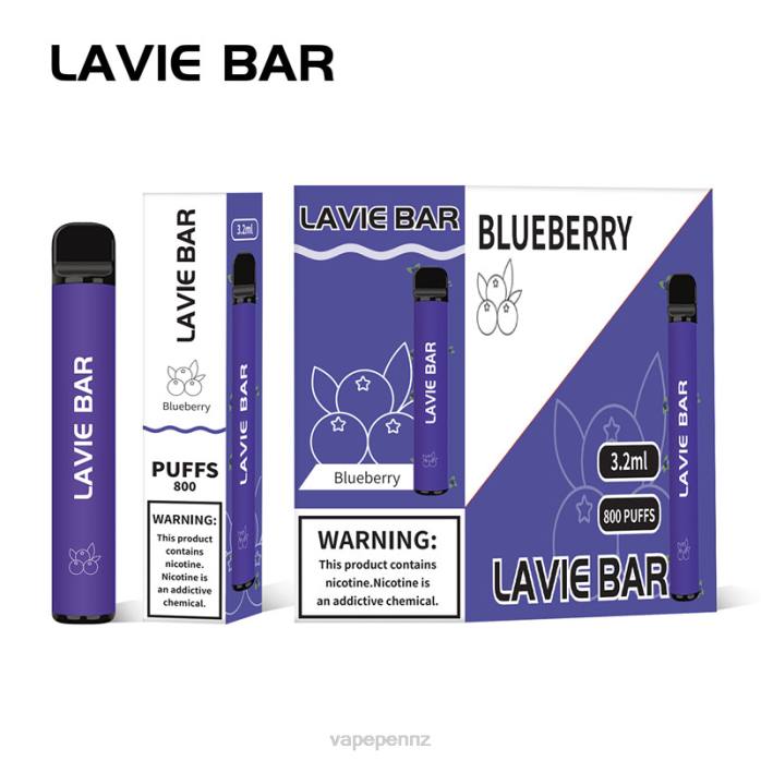 Vape New Zealand BR84310 Blueberry Ice - LAVIE BAR 800 Puffs
