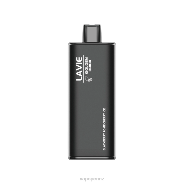 Vape New Zealand BR8454 Blackberry Pome Cherry Ice - LAVIE GOLDEN BRICK 10000 Puffs