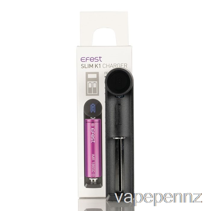 Efest SLIM K1 Single-Slot Battery Charger VAPE NZ