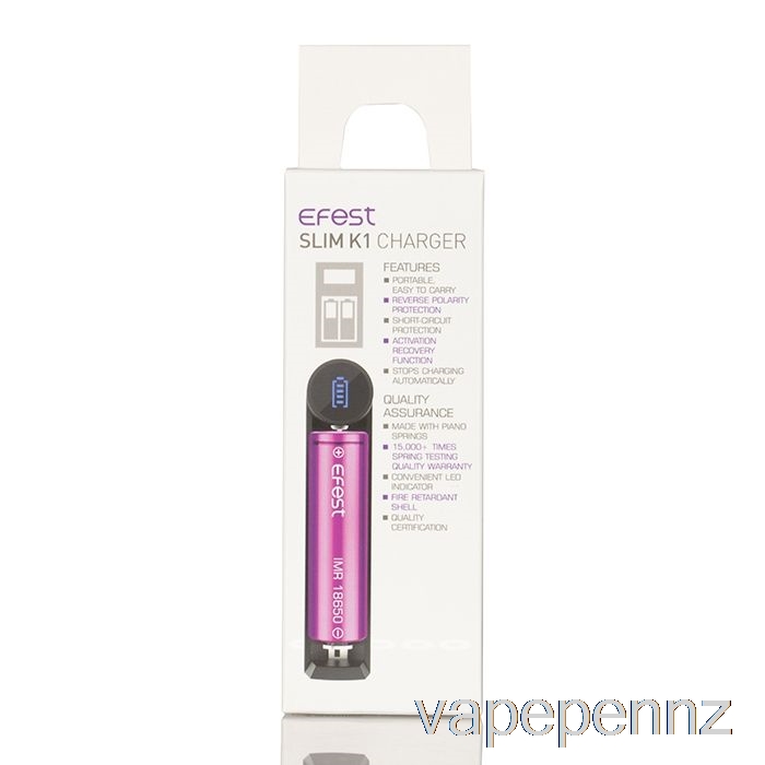 Efest SLIM K1 Single-Slot Battery Charger VAPE NZ