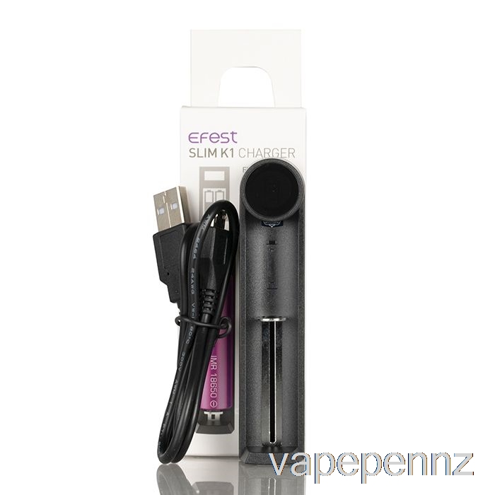 Efest SLIM K1 Single-Slot Battery Charger VAPE NZ