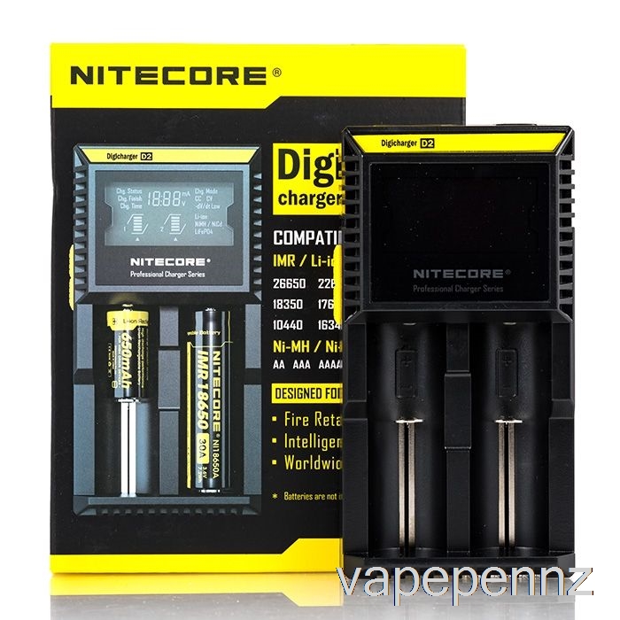 Nitecore D2 Battery Charger (2-Bay) VAPE NZ