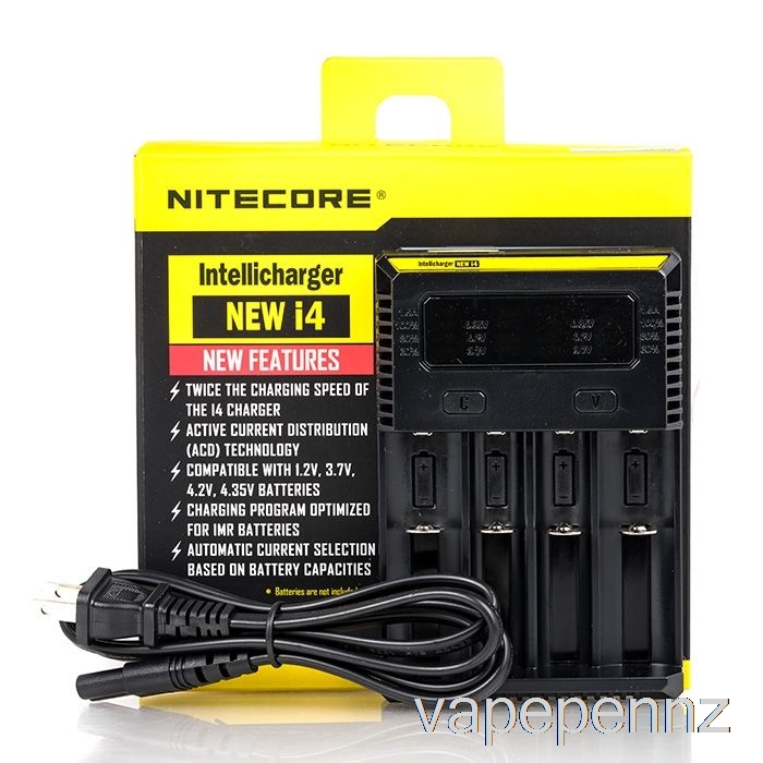 Nitecore i4 Battery Charger V2 (4-Bay) VAPE NZ